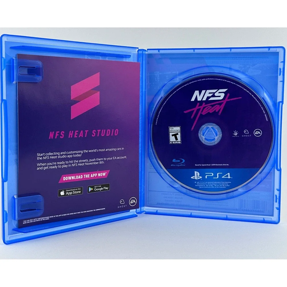 Need‎ For Speed Heat PS4 Game Playstation 4 Racing Adventure Teen ESRB Rated